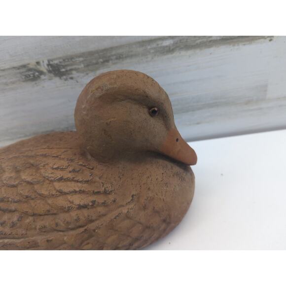 Carry Lite Hen Mallard Paper Mache Decoy Brown‎ Blue Duck Decoy - Picture 5 of 12